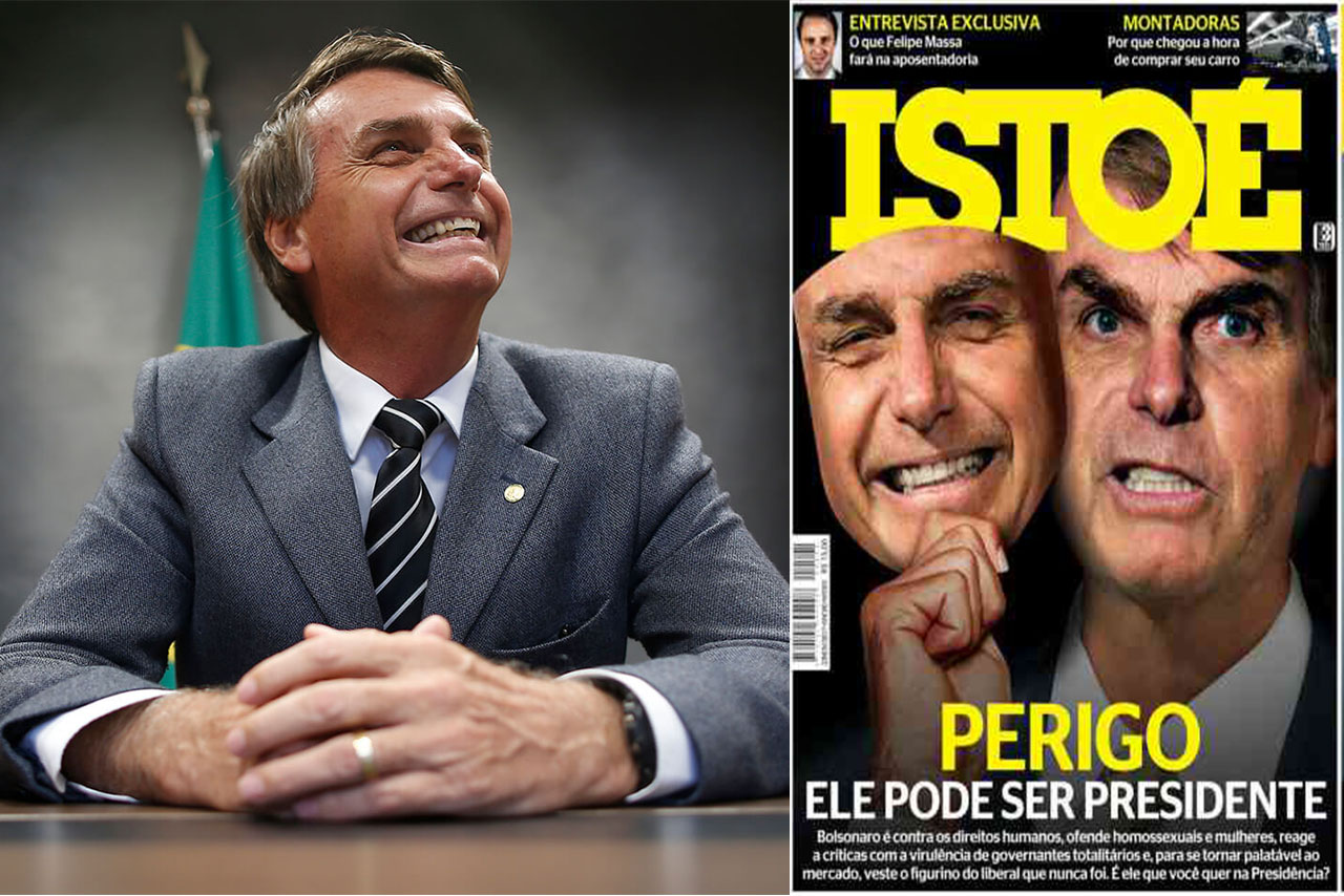 IstoÉ diz que Bolsonaro é um perigo
