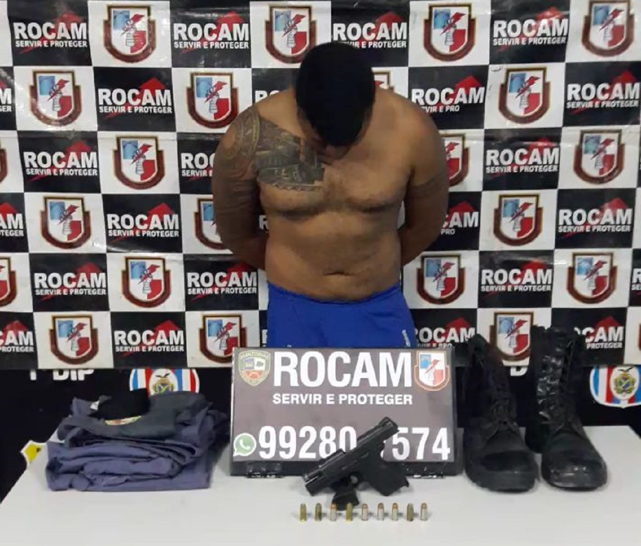 Falso PM é preso com arma de fogo e fardamento em Petrópolis