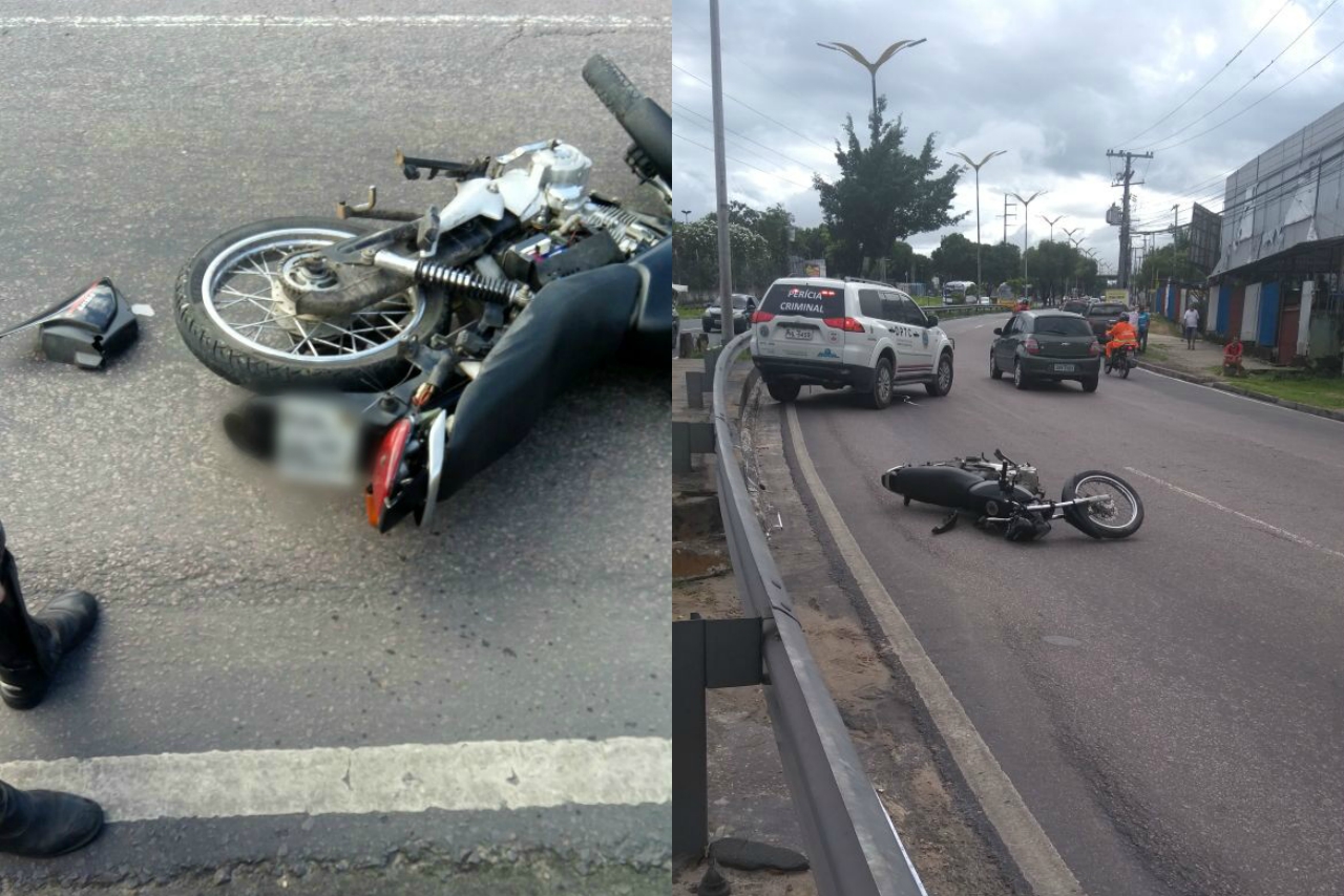 Mulher fica gravemente ferida e homem morre em acidente de moto no Coroado
