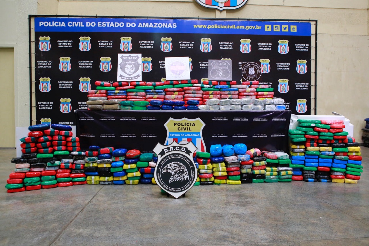 SSP já apreendeu 16 toneladas de drogas no Amazonas em 2017