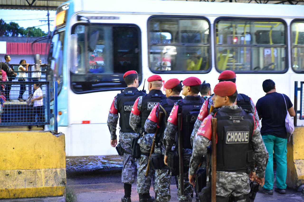 Terminais de ônibus de Manaus já estão com reforço policial