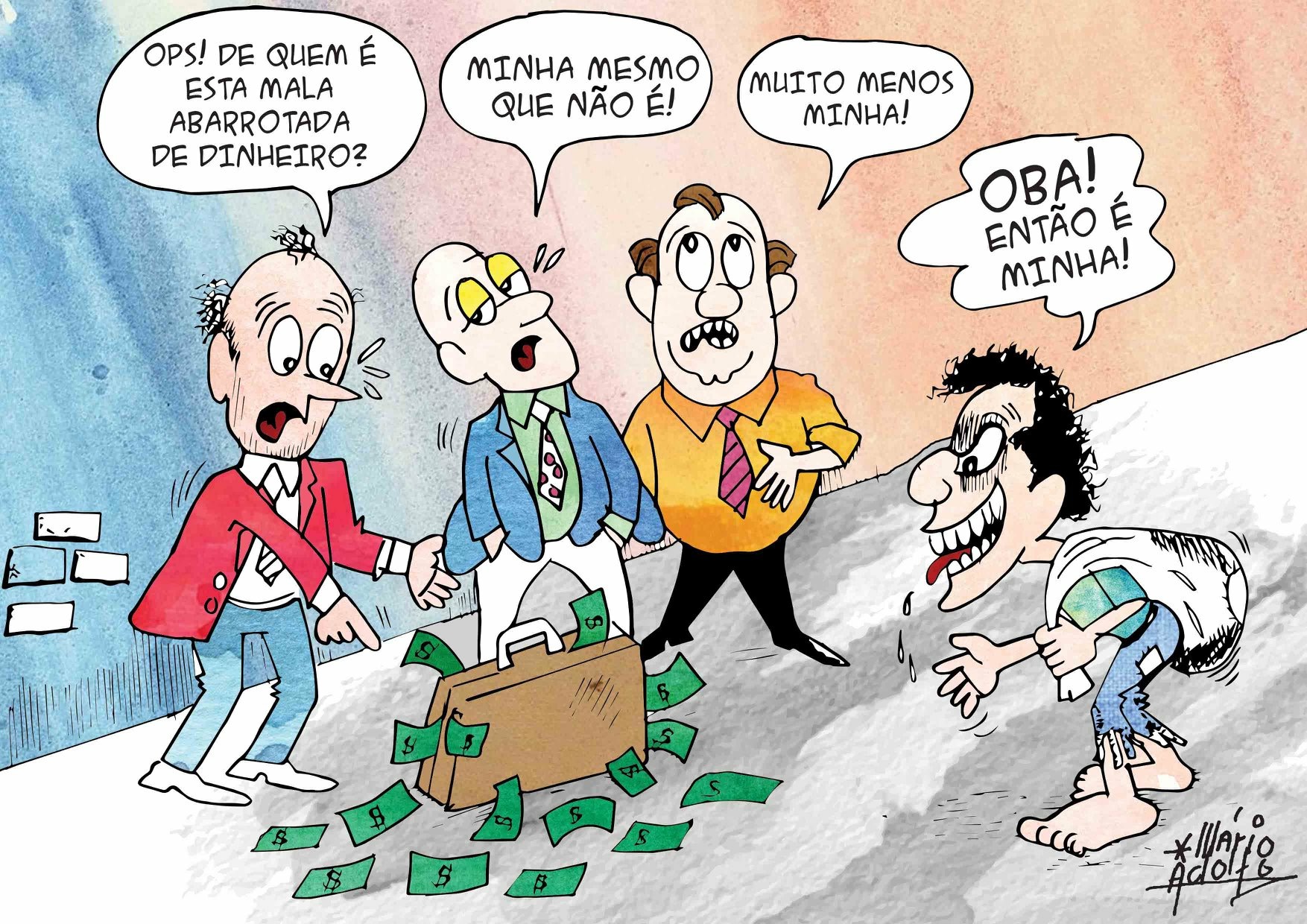 Charge do dia – De quem é essa mala?