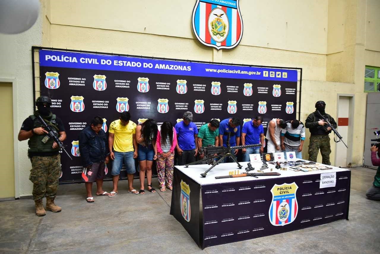 Quadrilha é presa com armamento utilizado para abater aviões em Manaus