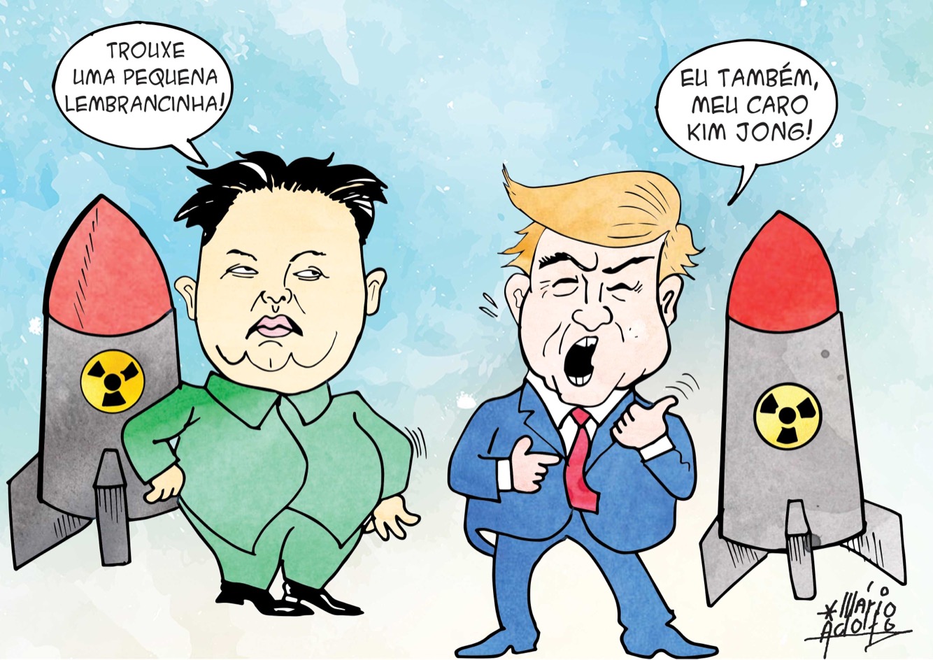 Clima de paz entre EUA e Coréia do Norte