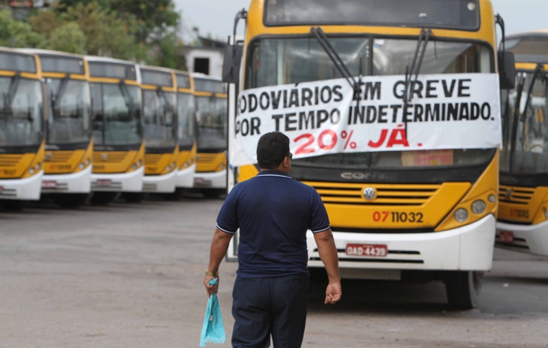 Justiça determina suspensão de greve dos rodoviários na quarta