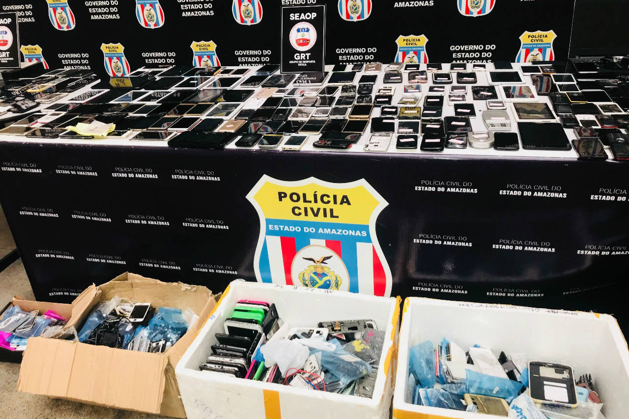 Polícia Civil irá devolver 200 celulares apreendidos no Centro de Manaus