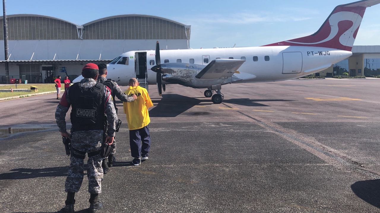 SSP-AM transfere oito detentos do Amazonas para presídio federal no RN