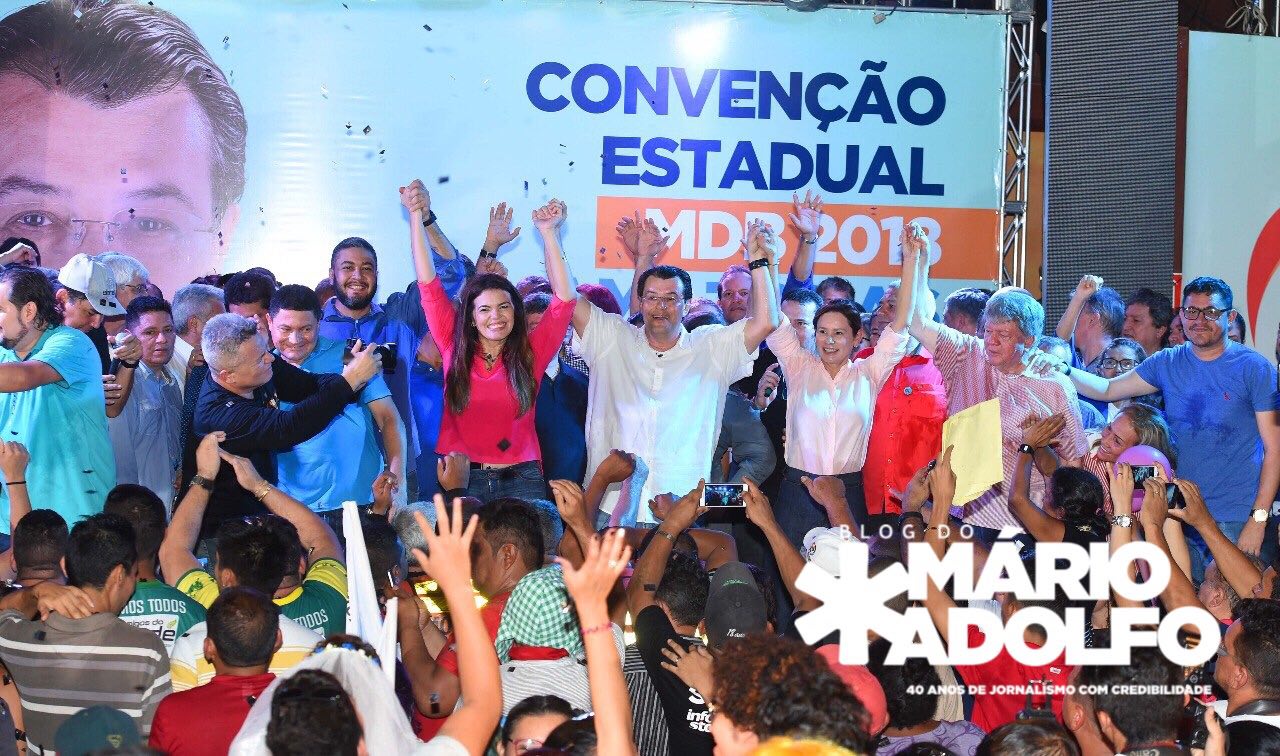 Em convenção do MDB, Braga anuncia candidatura à reeleição ao senado