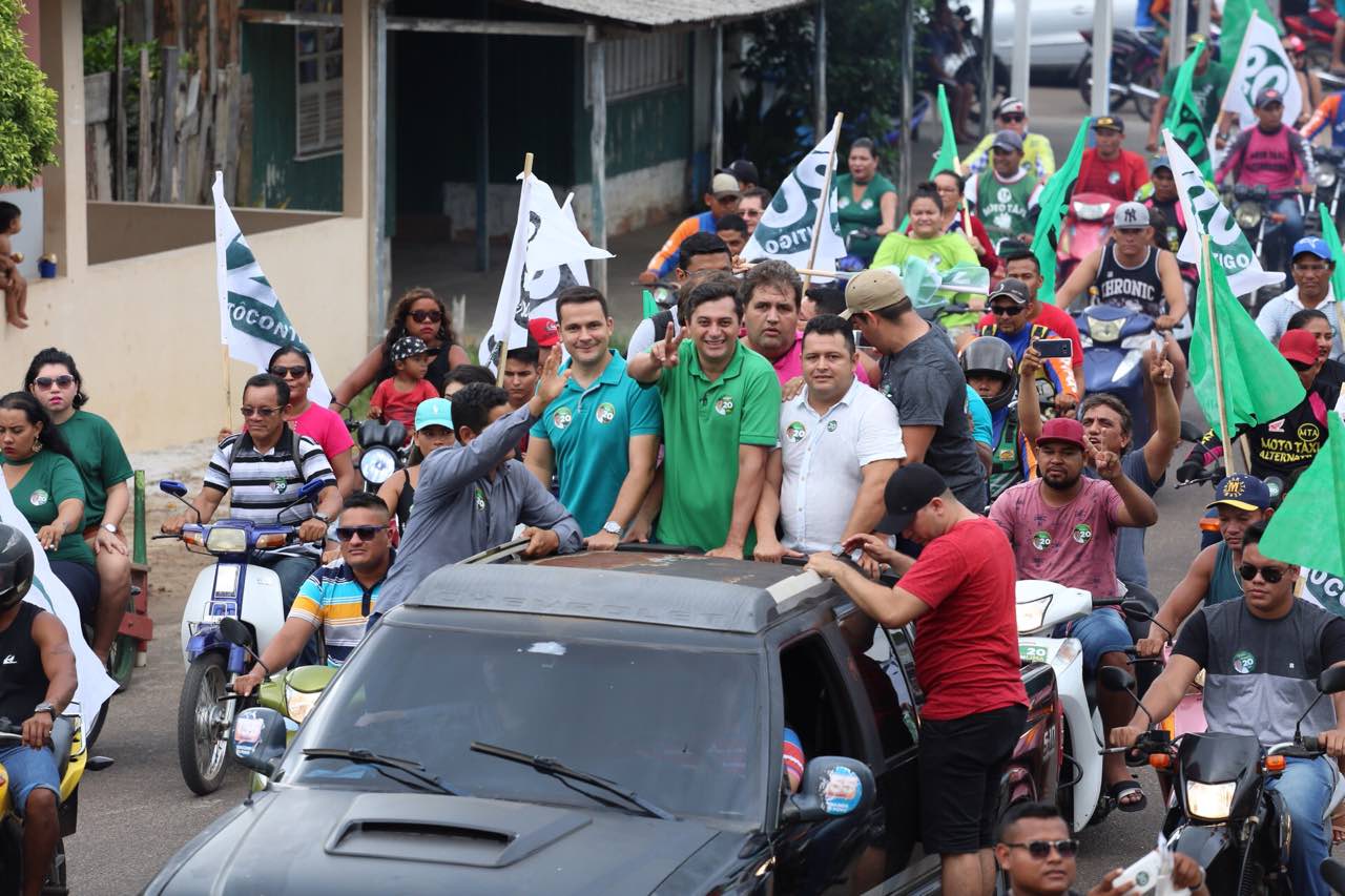 Multidão recebe Wilson Lima em Borba