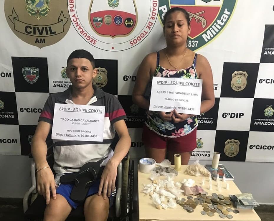 Cadeirante é preso em flagrante por tráfico de drogas no Monte das Oliveiras