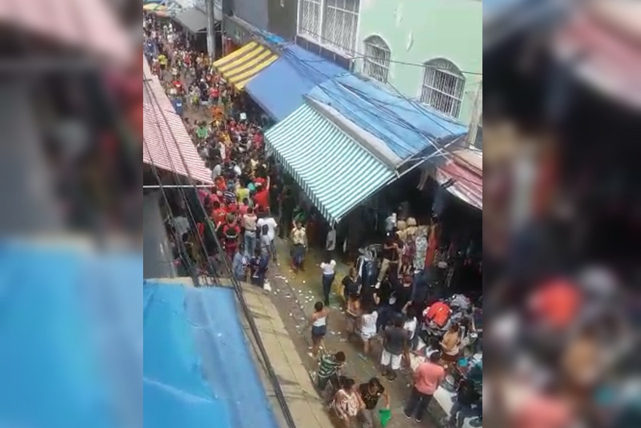 Suspeita de arrastão no Centro de Manaus causa pânico e correria
