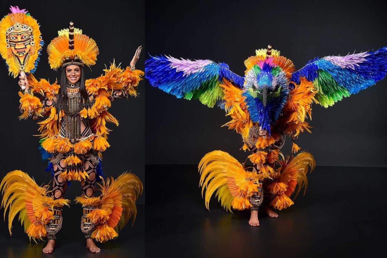 Mayra Dias revela traje típico que usará no Miss Universo