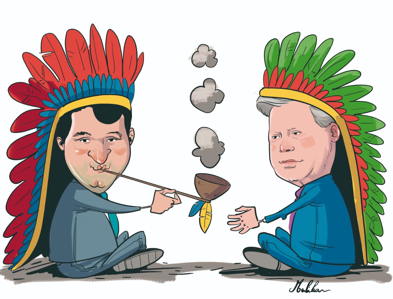 Enfim, o cachimbo da paz!