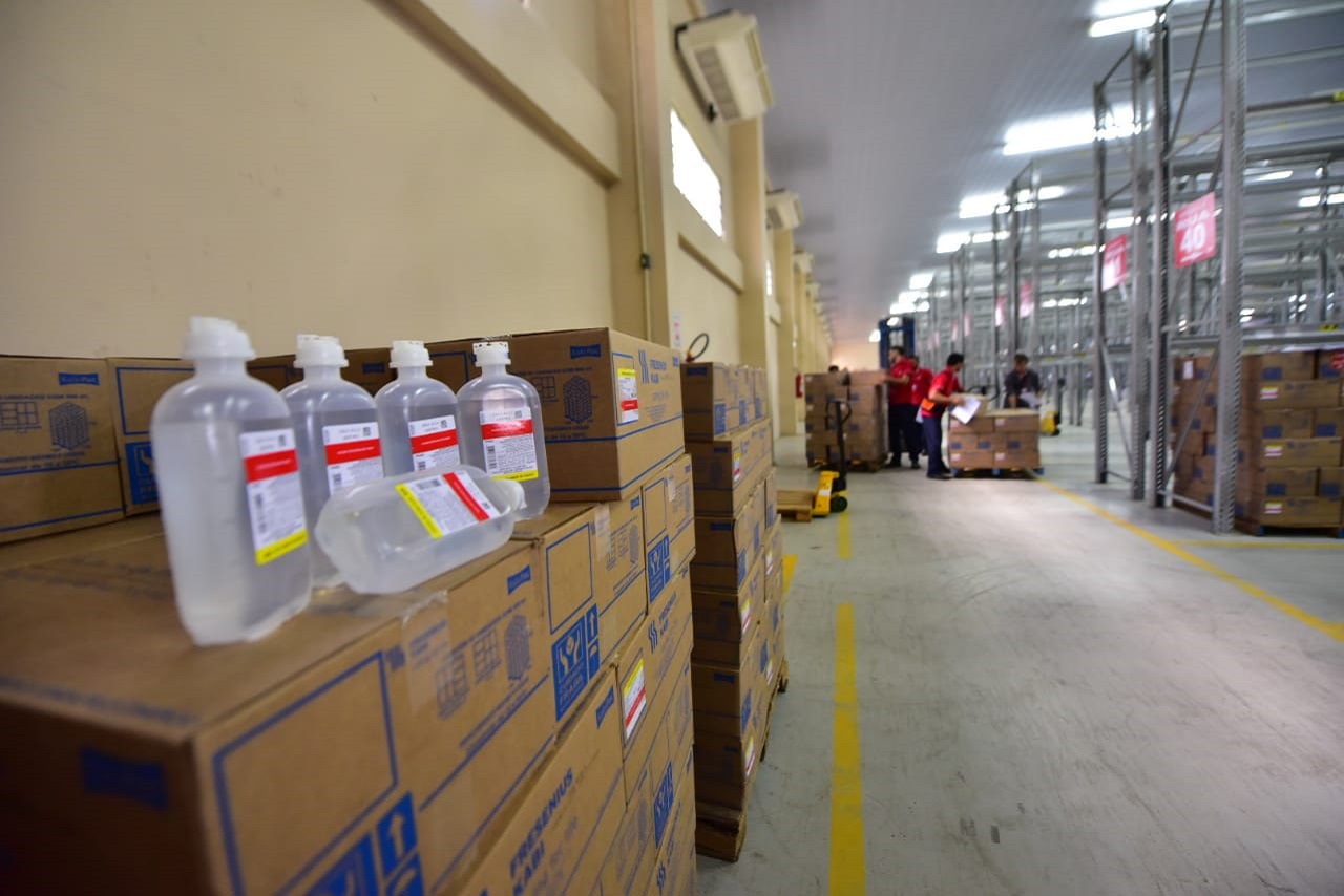 Estoque de soro fisiológico é reabastecido na CEMA