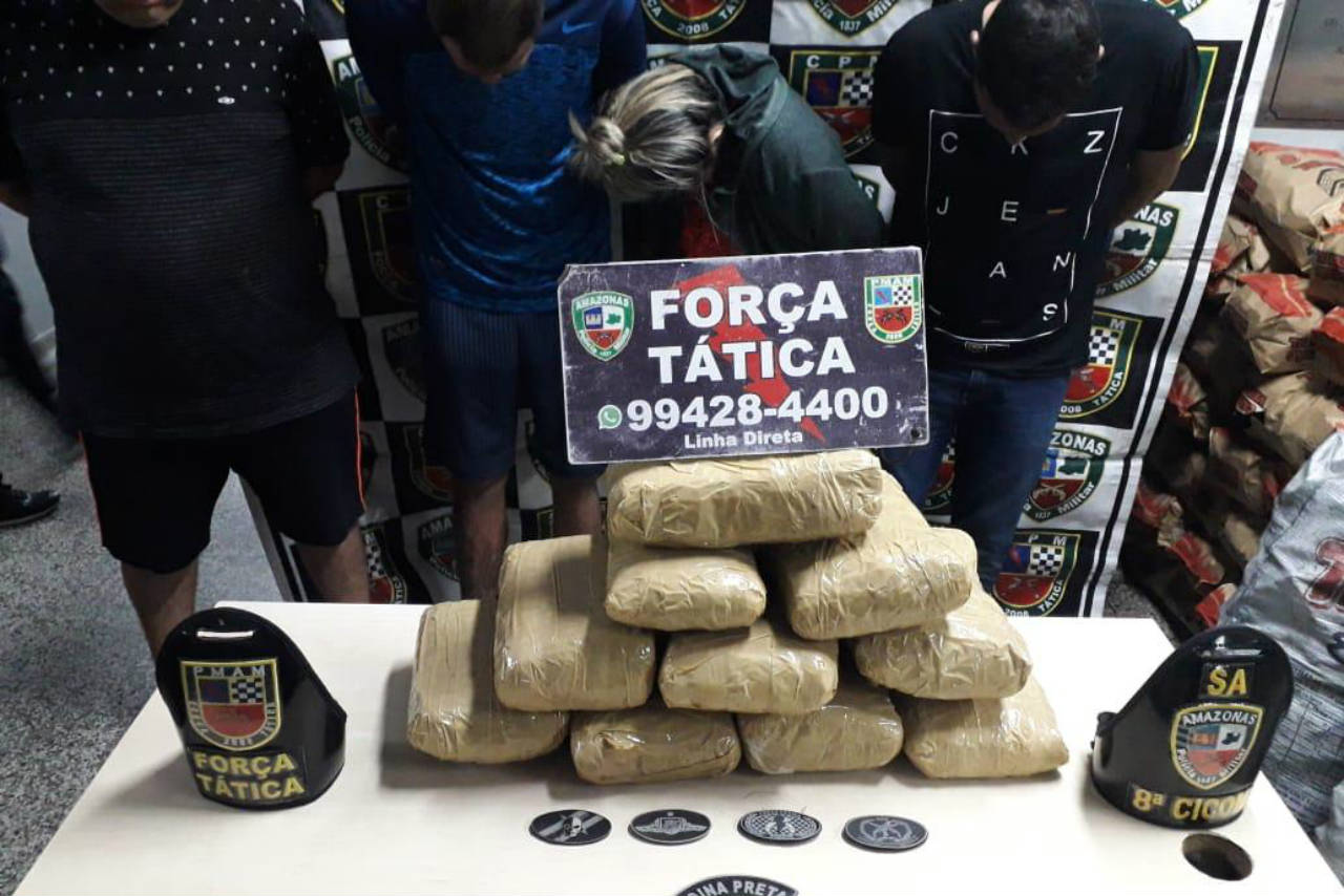 PM prende 11 pessoas, apreende seis adolescentes e recaptura um foragido em Manaus