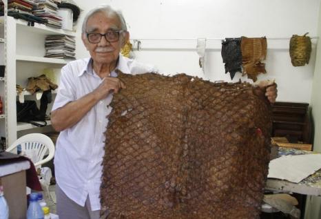 Exposição apresenta tecnologia para transformação da pele de peixe em couro