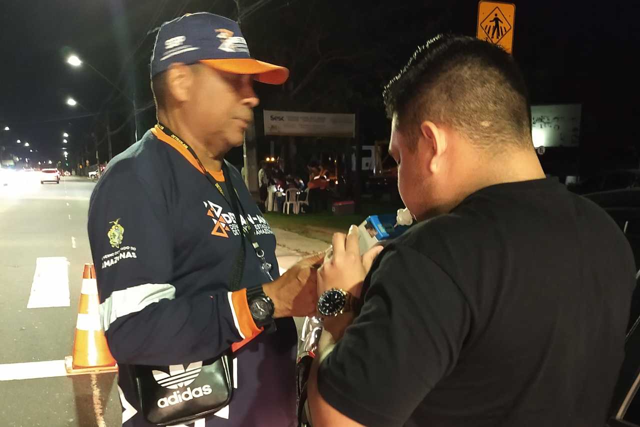 Detran-AM realizou mais de 300 testes de &#8216;bafômetro&#8217; no final de semana