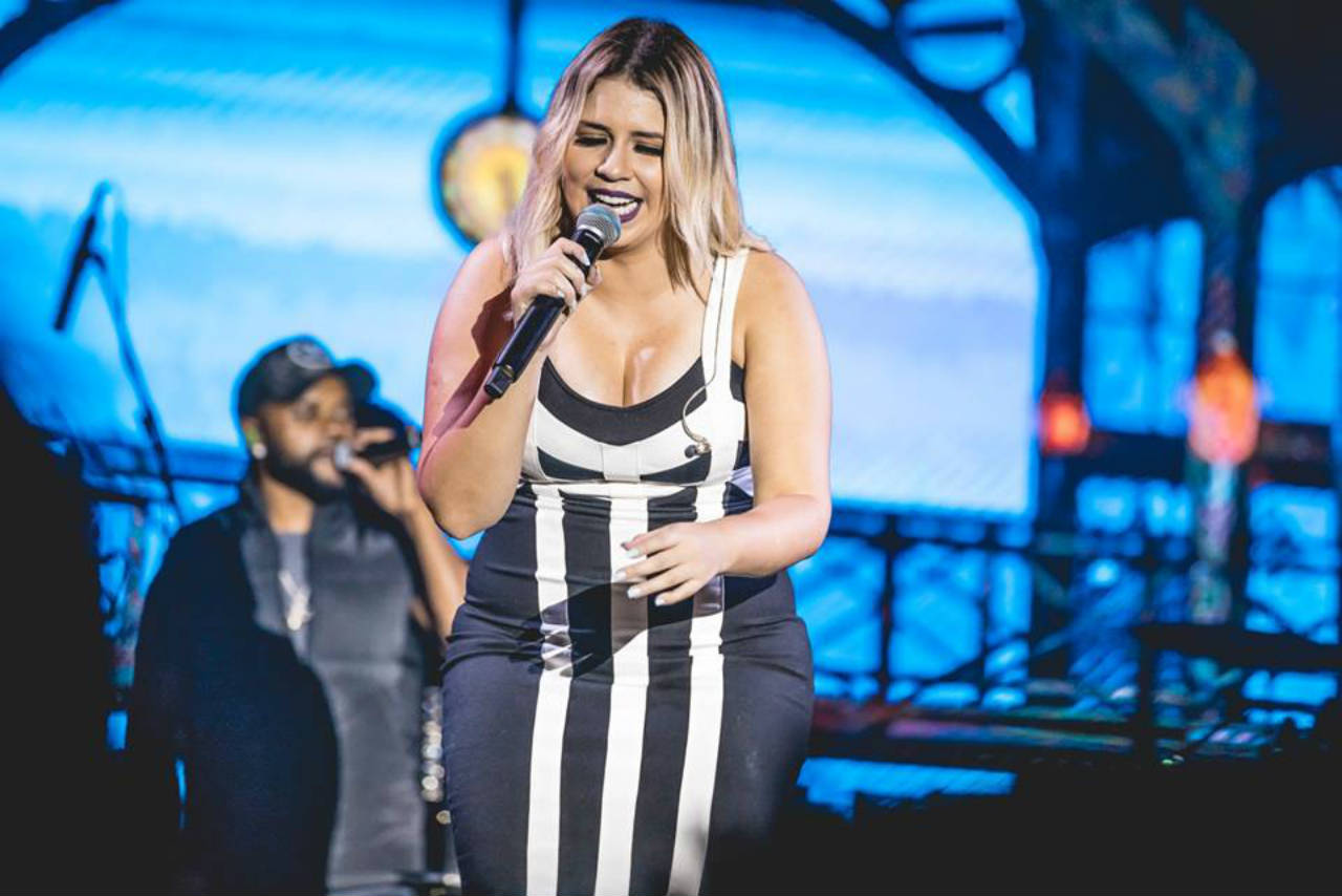 Marília Mendonça grava clipe no Largo São Sebastião nesta quarta-feira