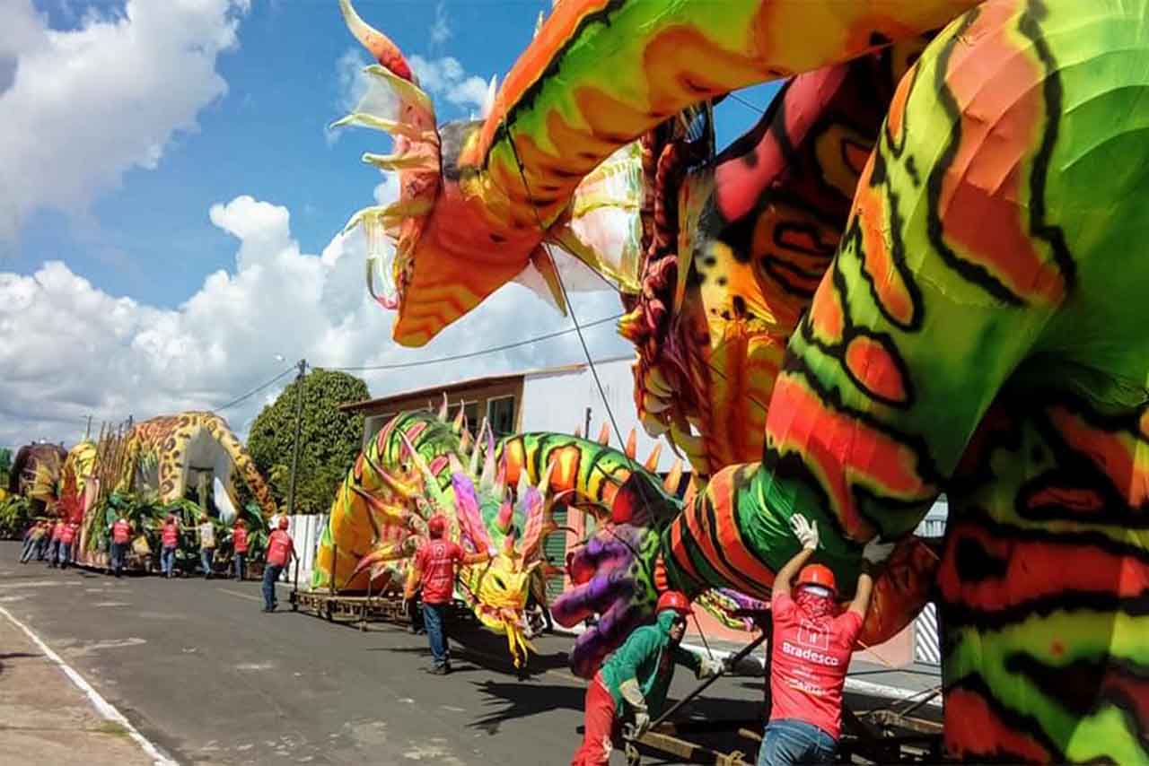 Kaçaweres estão prontos para levar alegorias do Garantido ao Bumbódromo