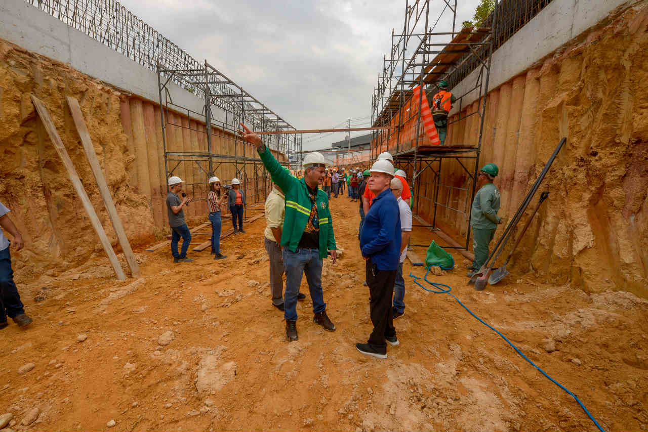 Obra do complexo viário da Constantino chega a 25% de execução
