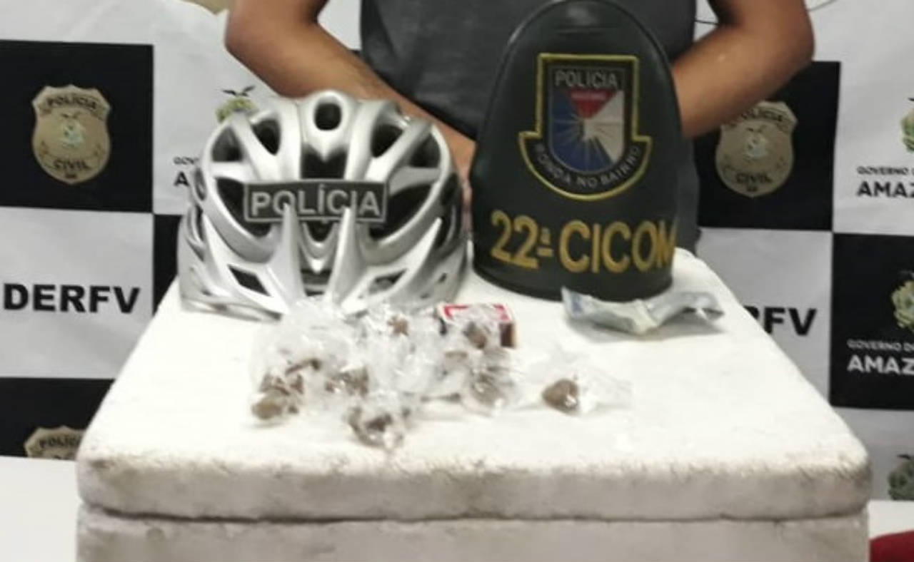 Jovem é preso com drogas em caixa de isopor no Parque dos Bilhares