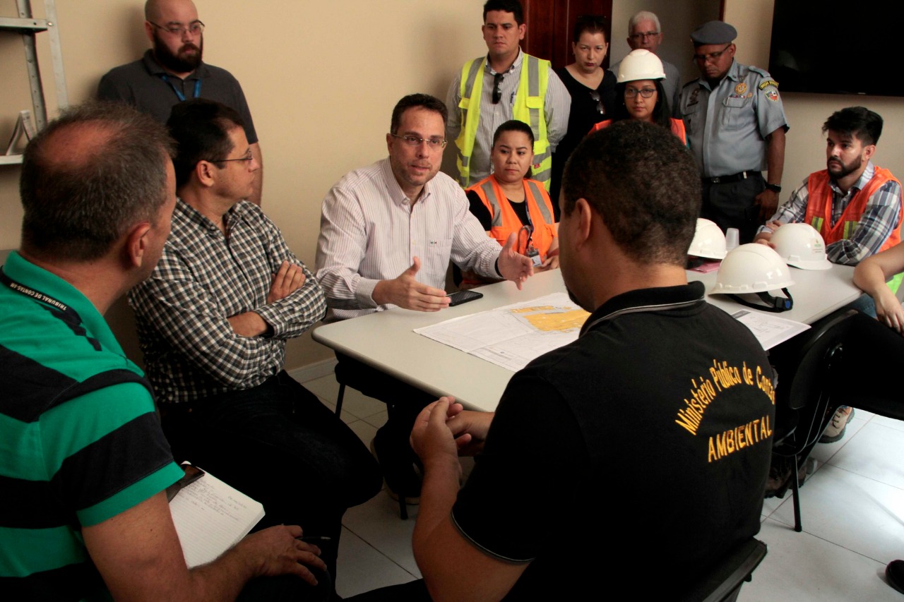 Ageman acompanha vistoria do TCE em obra de Estação de Tratamento de Esgoto na zona Sul