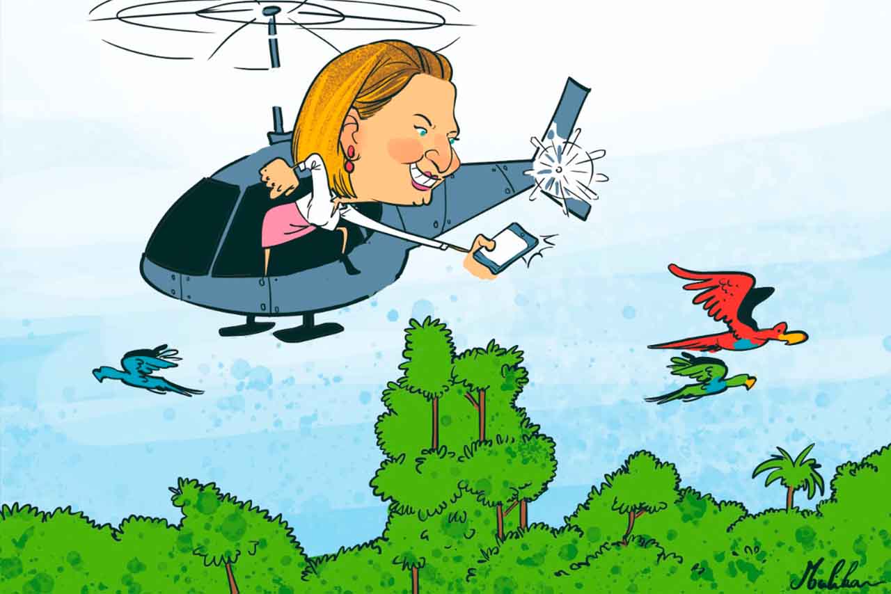 Joice Hasselmann vê mais que satélite