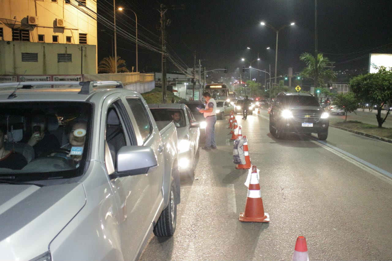 Em Manaus, Lei Seca prende oito e multa 34 motoristas alcoolizados
