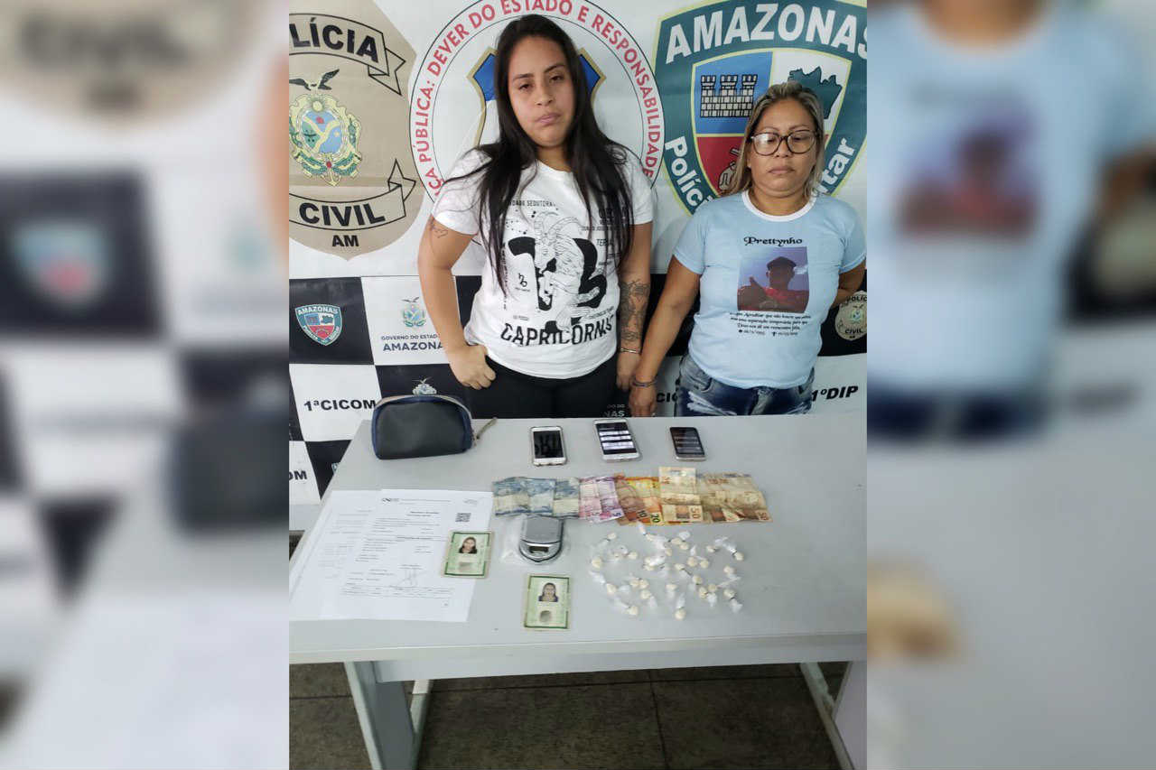 Em Manaus, mãe e filha são presas em flagrante por tráfico de drogas