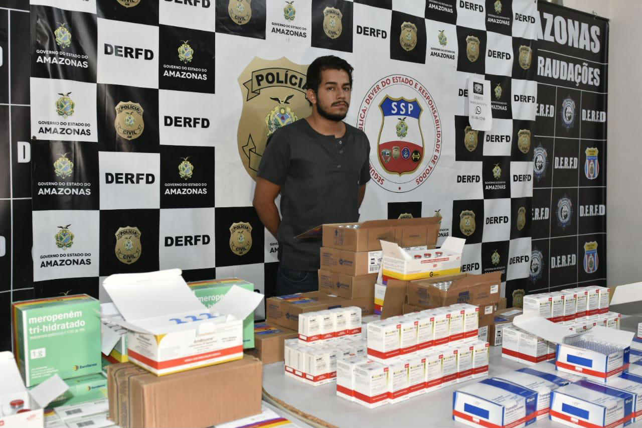 Suspeito de desviar remédio da rede pública é preso em Manaus