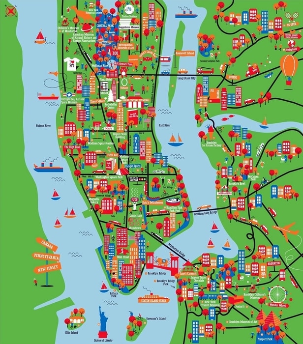 new york map for tourists New York Maps The Tourist Maps Of Nyc To Plan Your Trip new york map for tourists