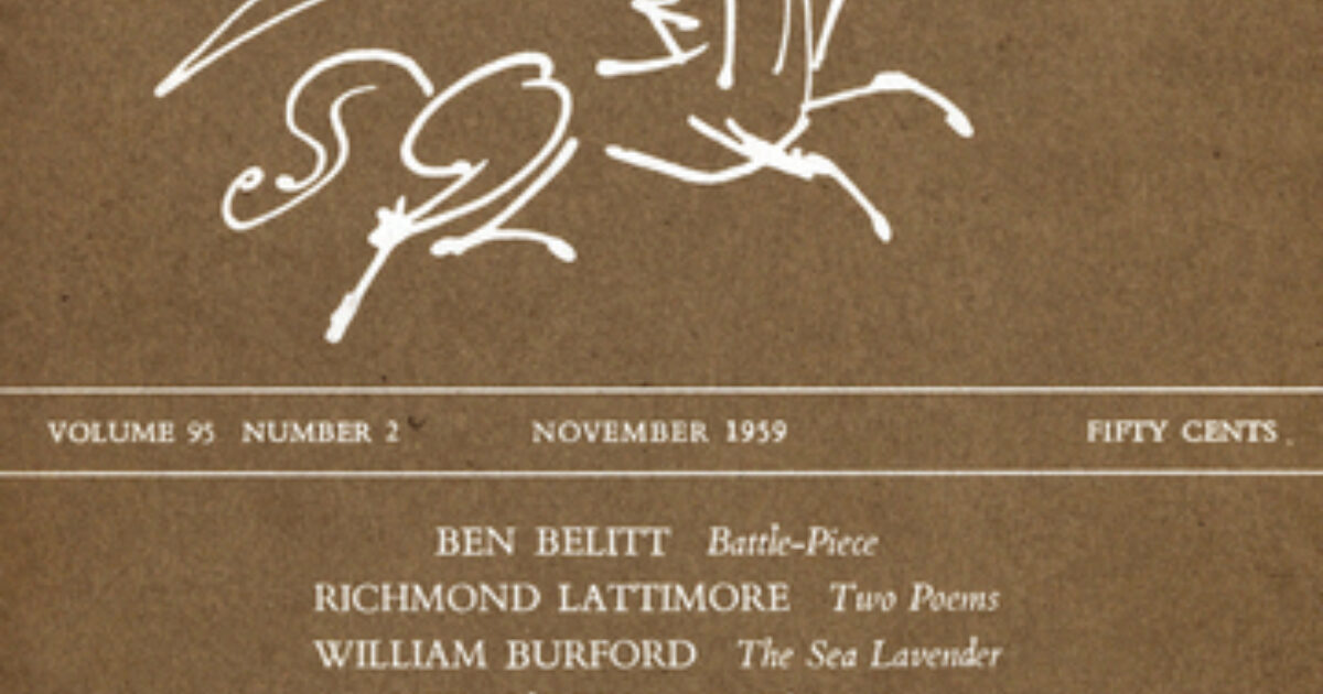 November 1959 | The Poetry Foundation