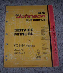 1975 Johnson 70 HP Outboard Motor Service Manual