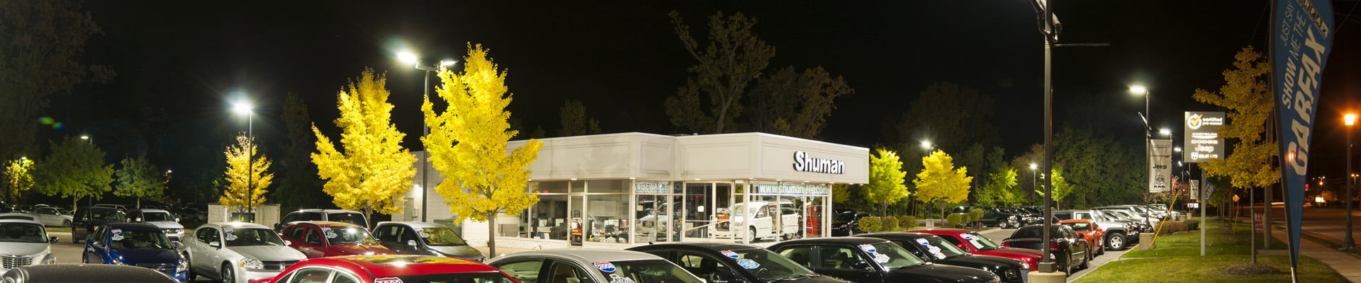 LED car dealership lighting