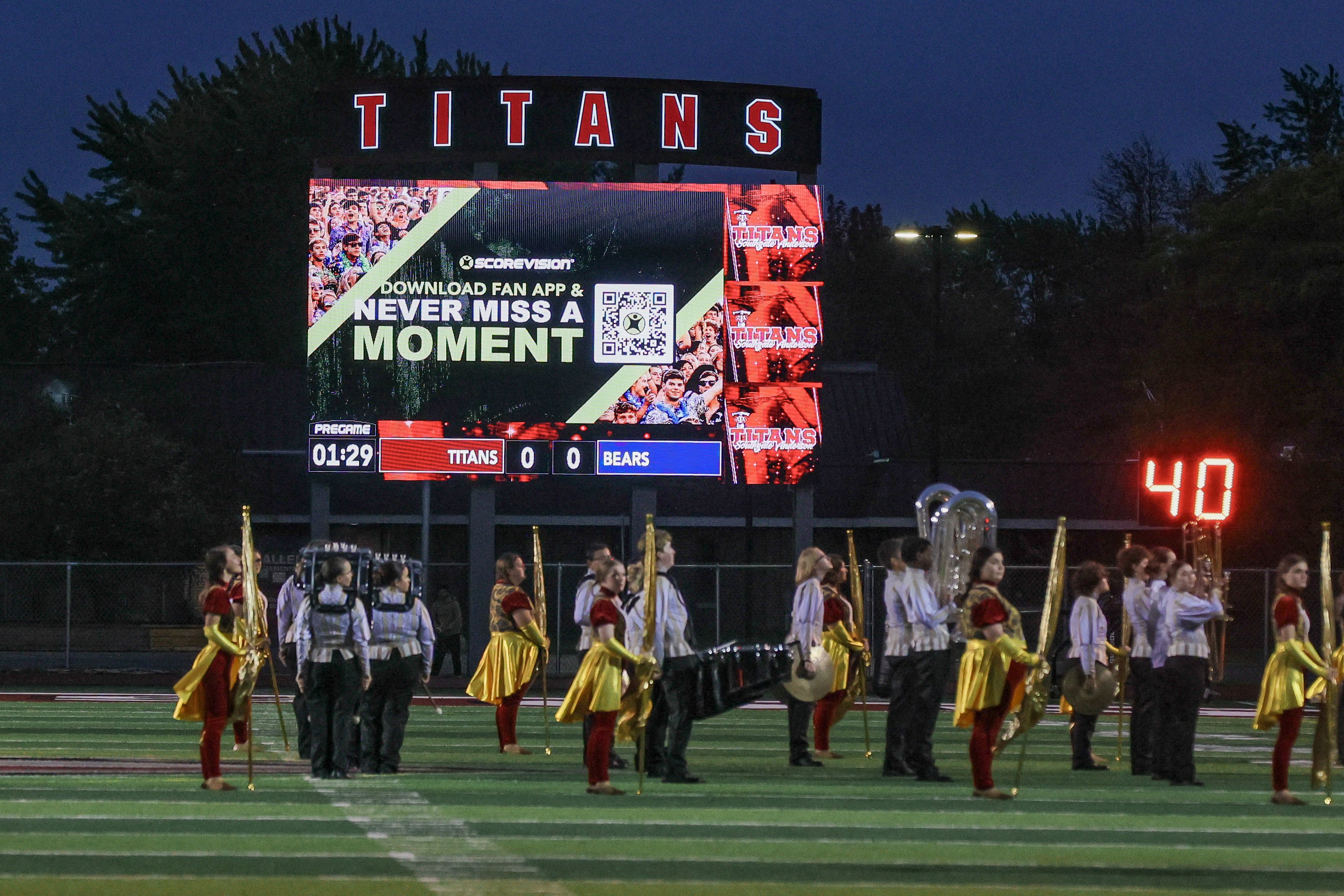 southgate led scoreboard halftime show