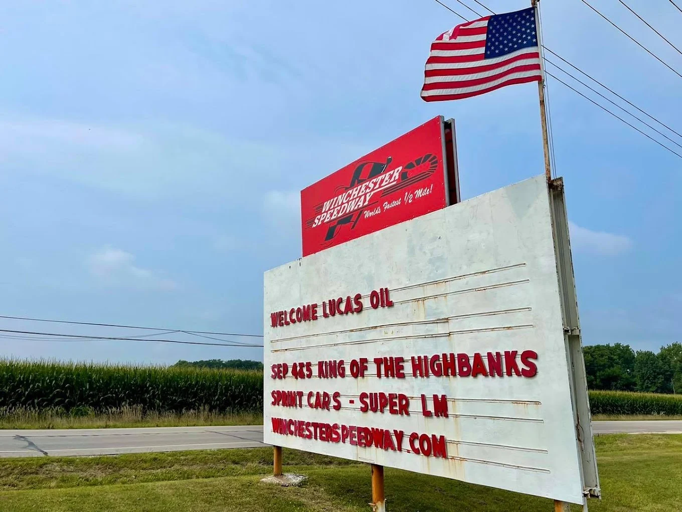 winchester speedway old signage