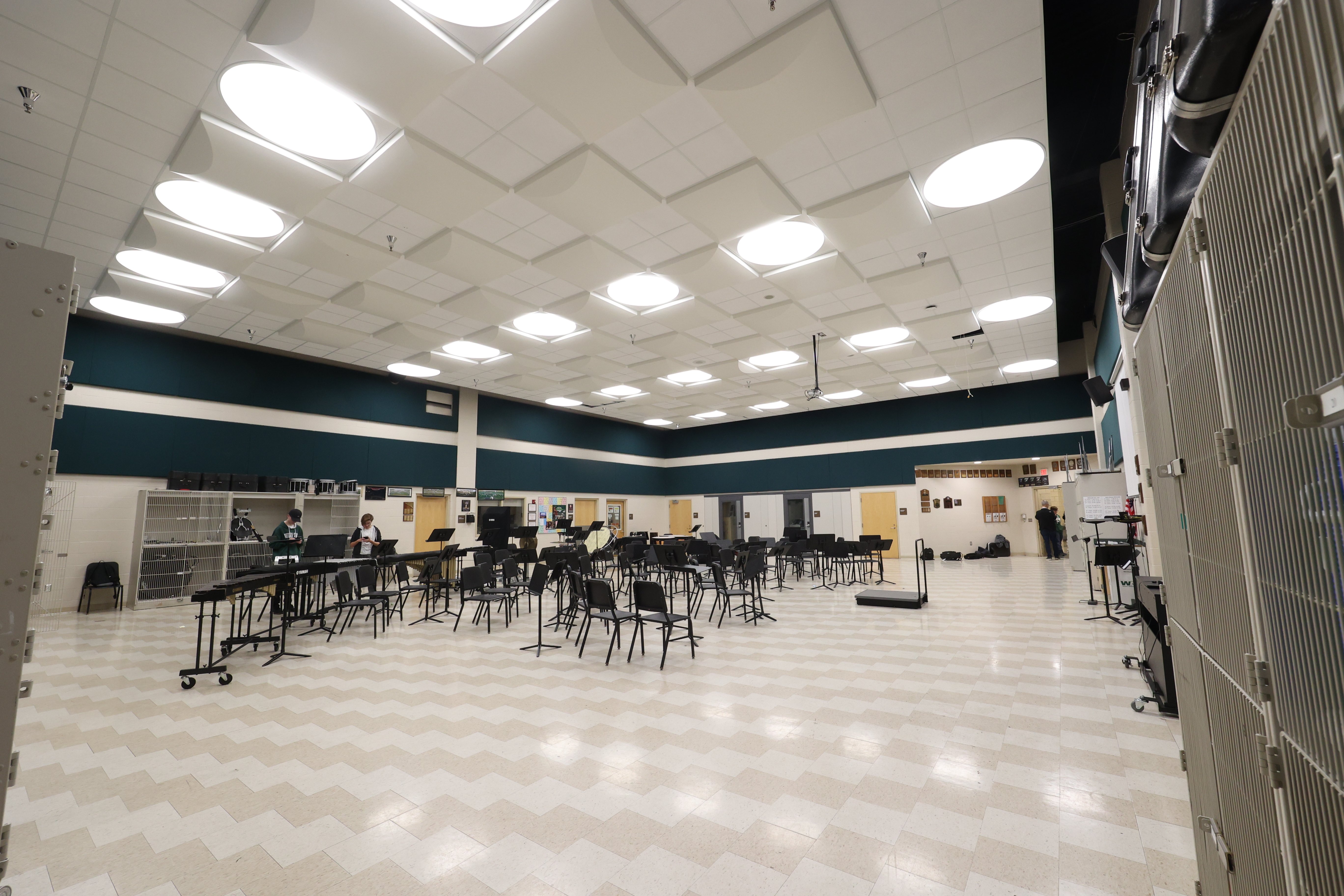 LED lighting in Holt cafeteria