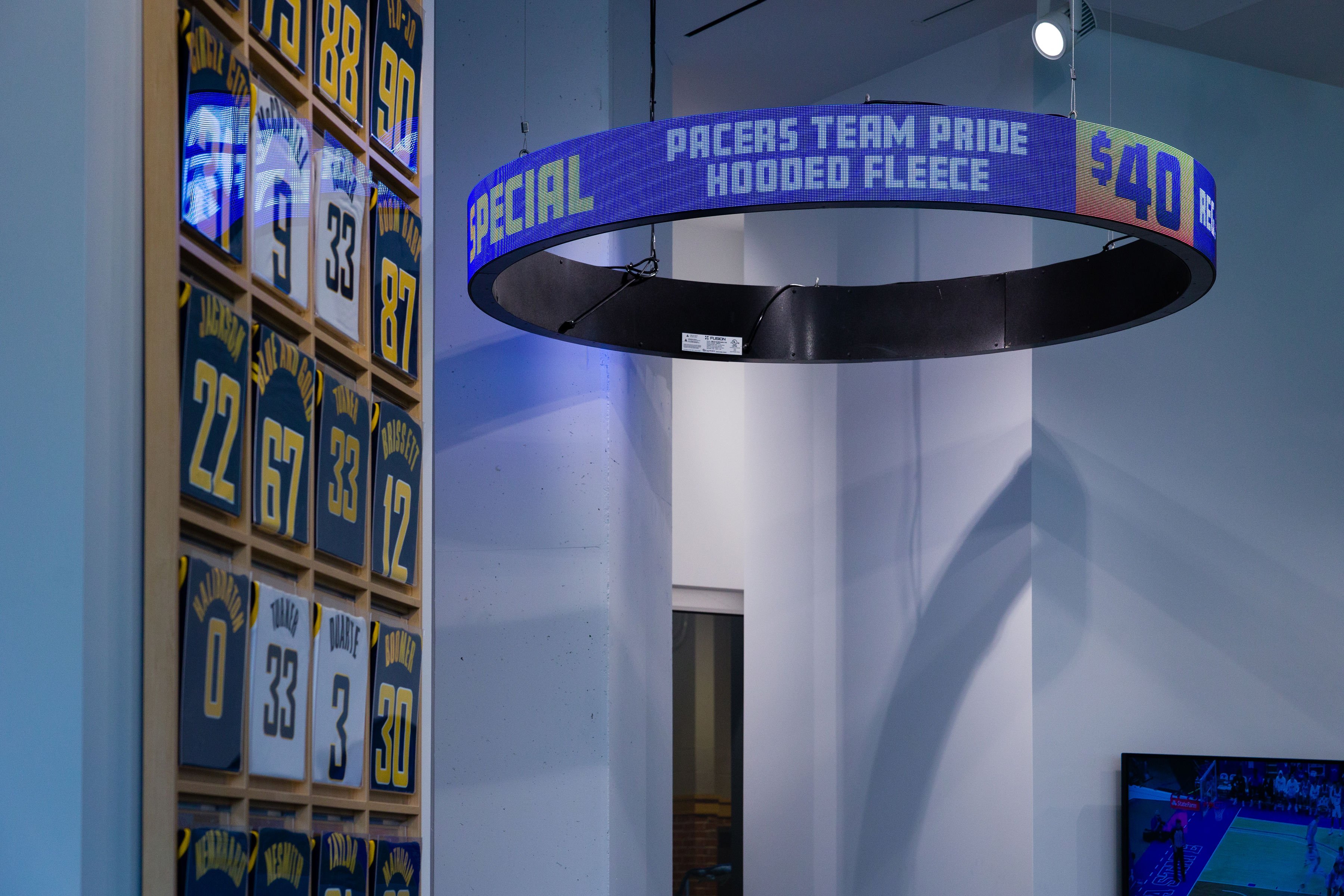 pacers ring led display