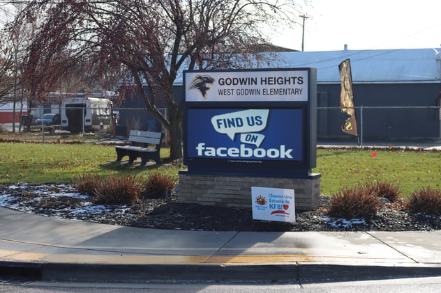 godwin heights led display content