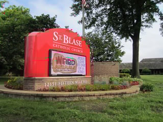 St. Blase Church LED Sign