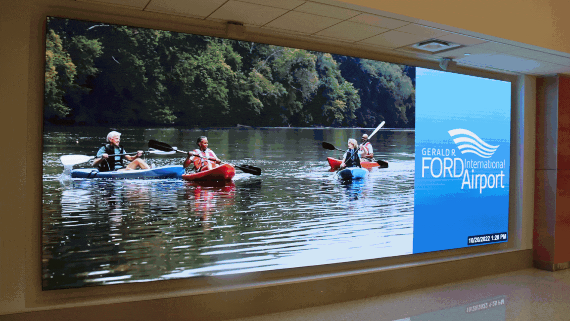 video wall flip through