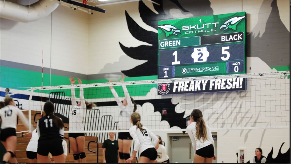 Volleyball Scoreboard in Game