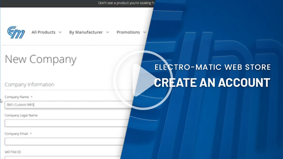web store 'create an account' thumbnail image