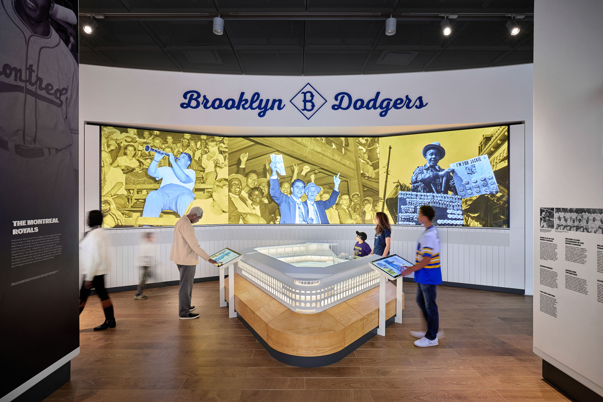 jackie robinson museum video wall