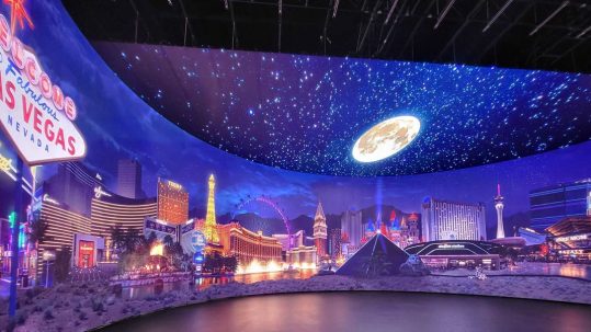 unilumin x vu studios video wall in vegas