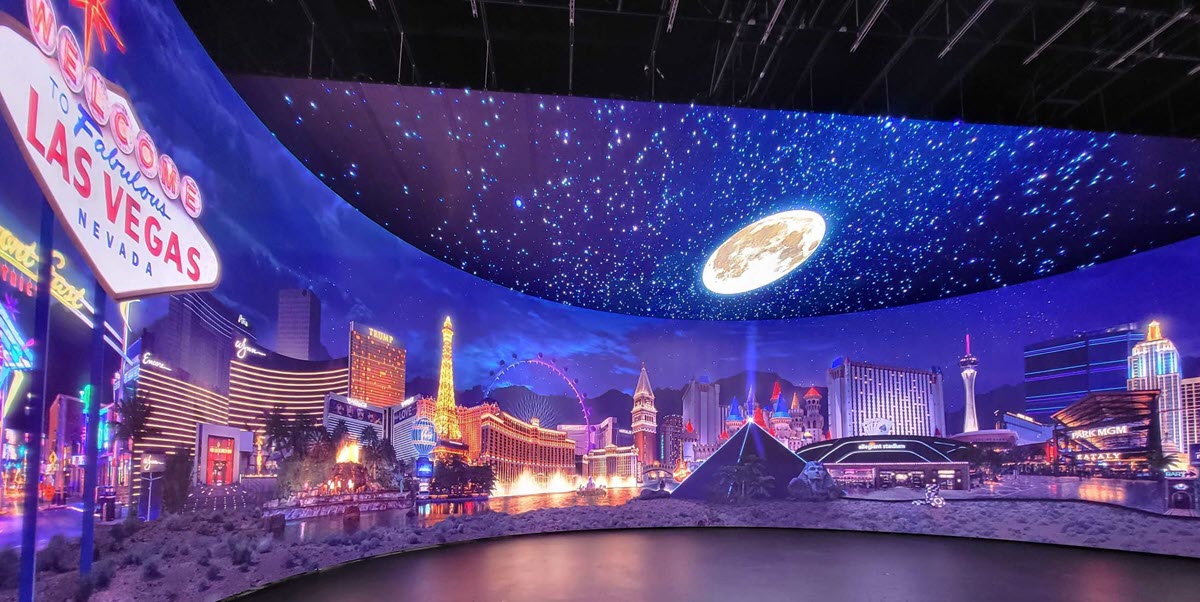 unilumin x vu studios video wall in vegas