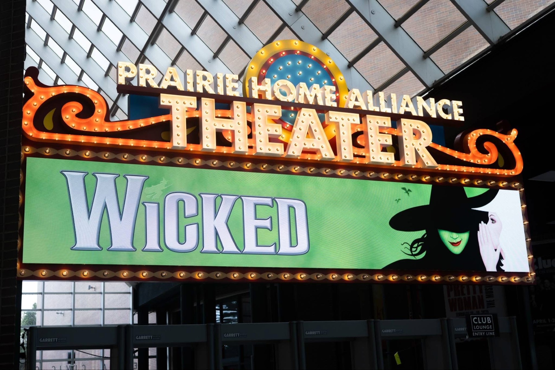 Prairie Home Alliance Theater - Wicked LED display