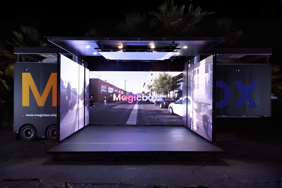 Magicbox Prototype Open LED Volume view