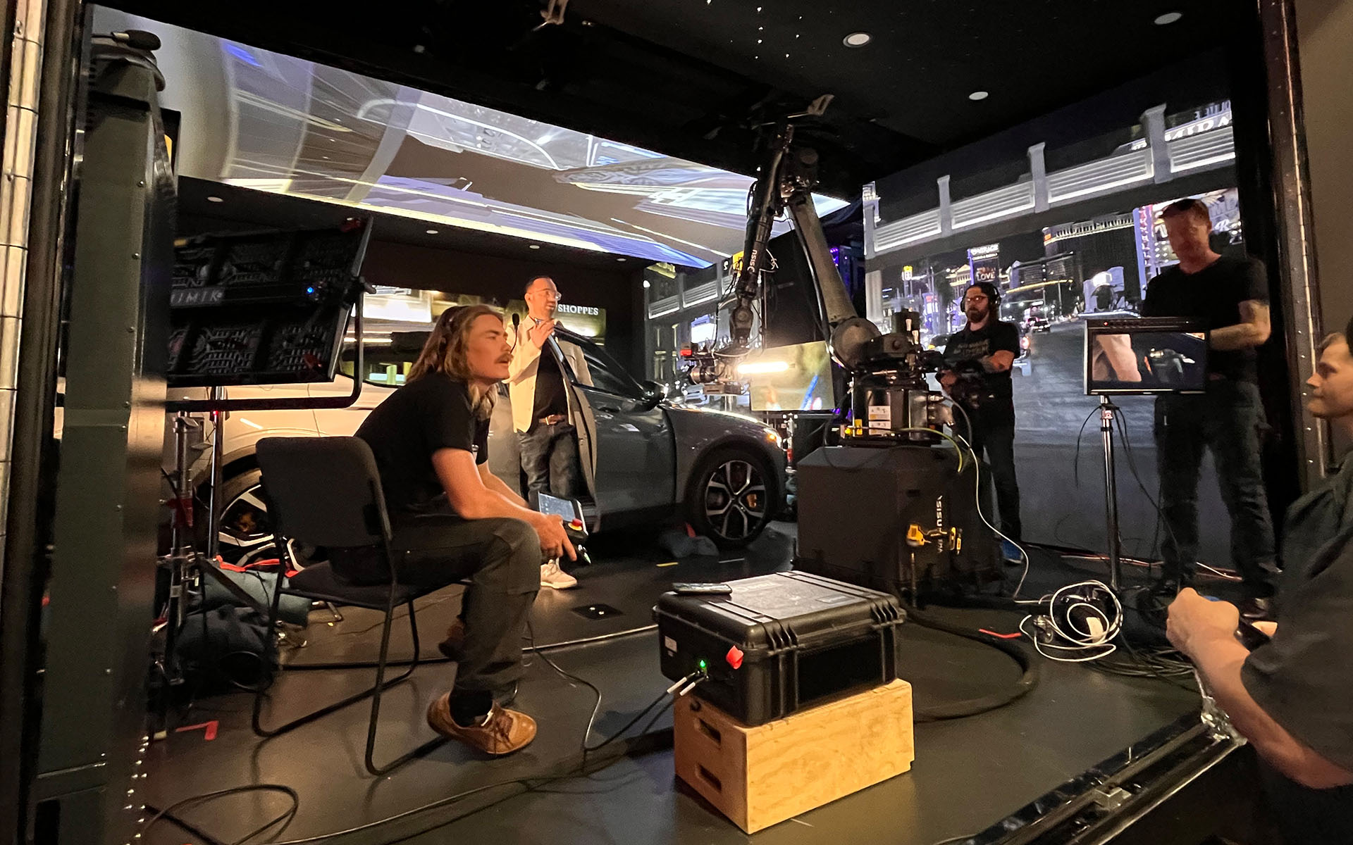 inside magicbox trailer