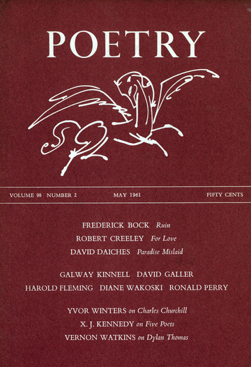 Cover for Poetry Magazine, May 1961